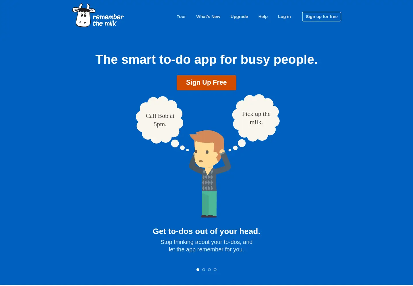 Screenshot of rememberthemilk.com