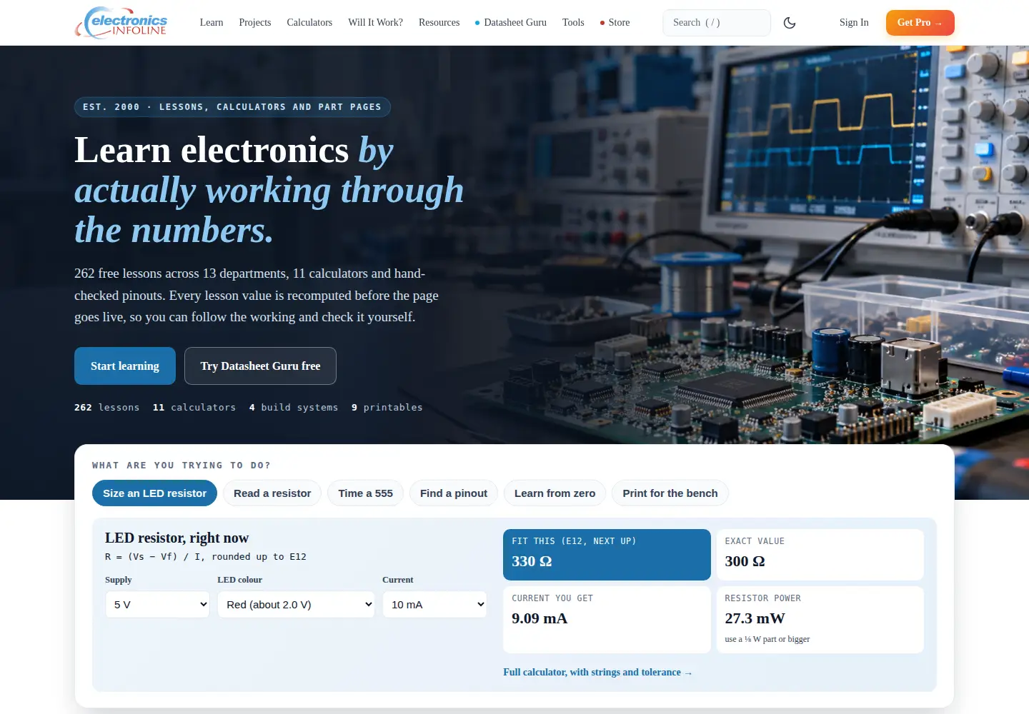 Screenshot of electronicsinfoline.com