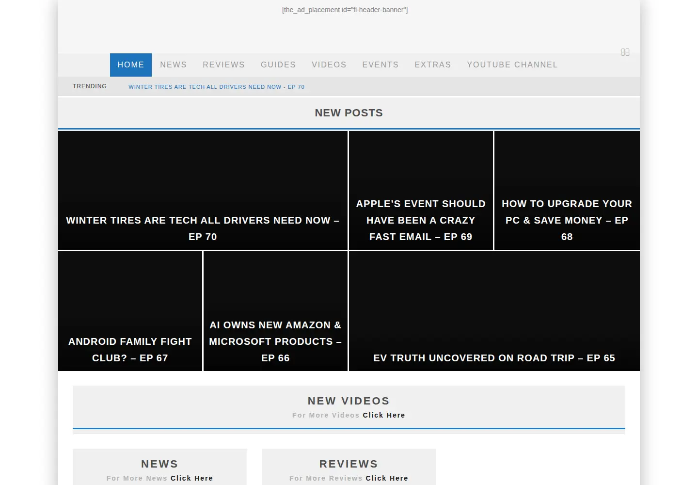 Captured homepage of futurelooks.com in the current scan