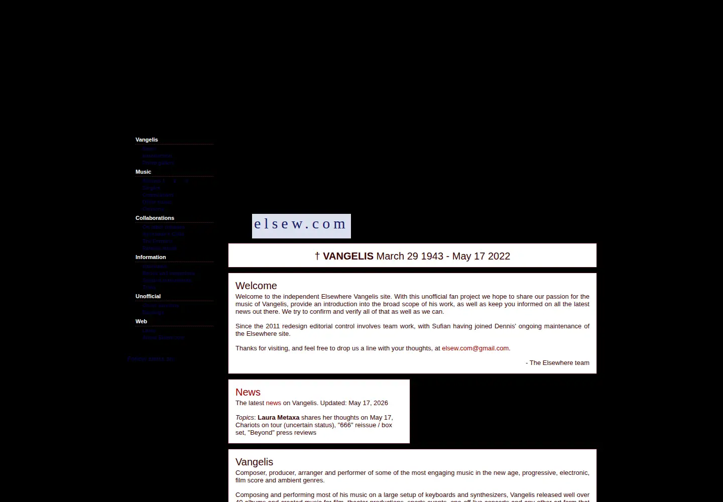 Screenshot of elsew.com