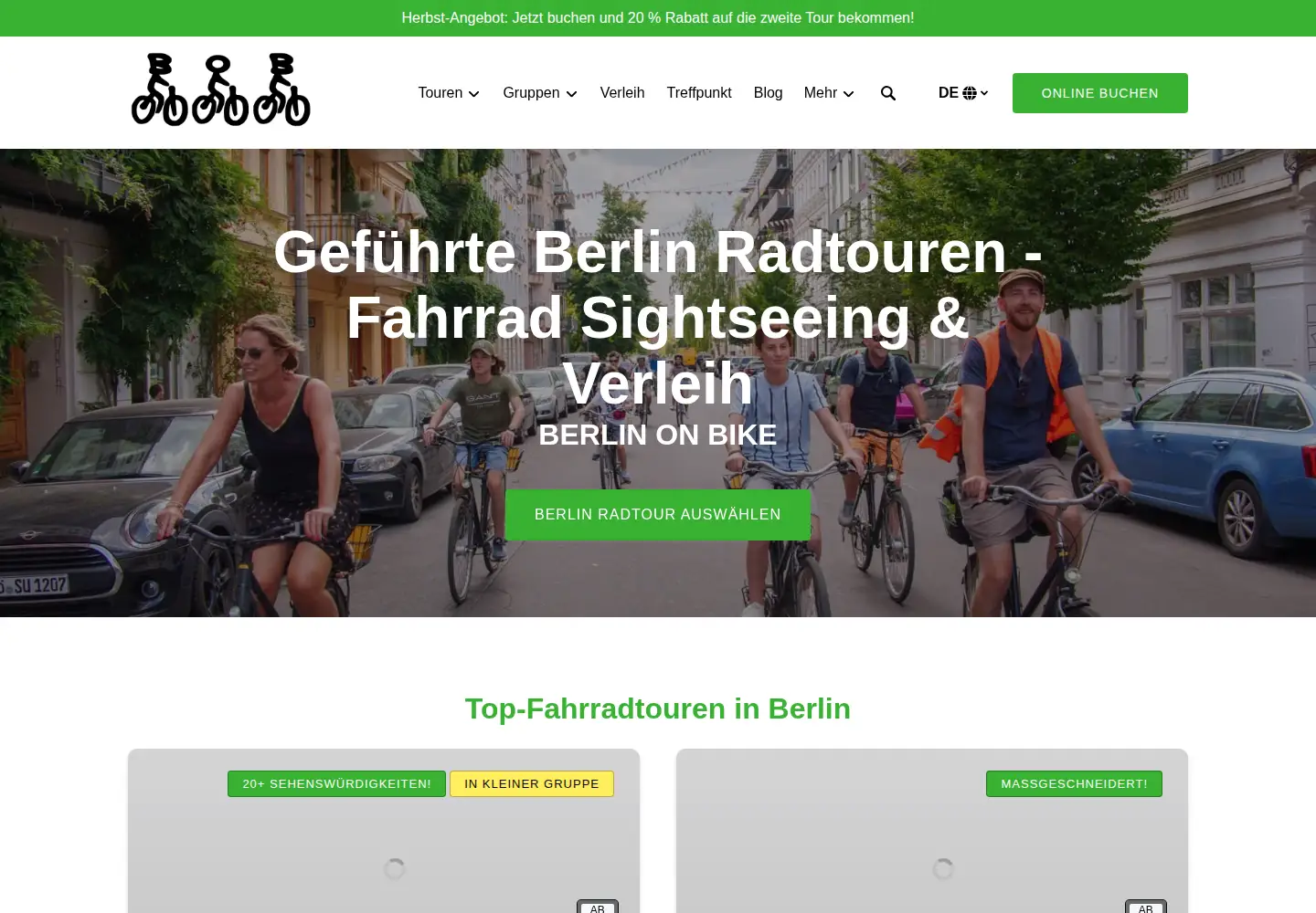 Screenshot of berlinonbike.de