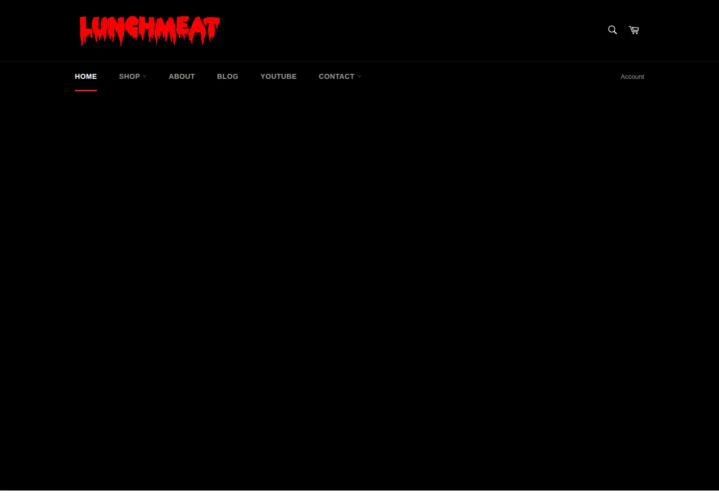 Screenshot of lunchmeatvhs.com