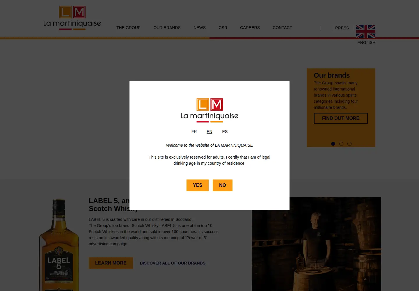 Screenshot of la-martiniquaise.com