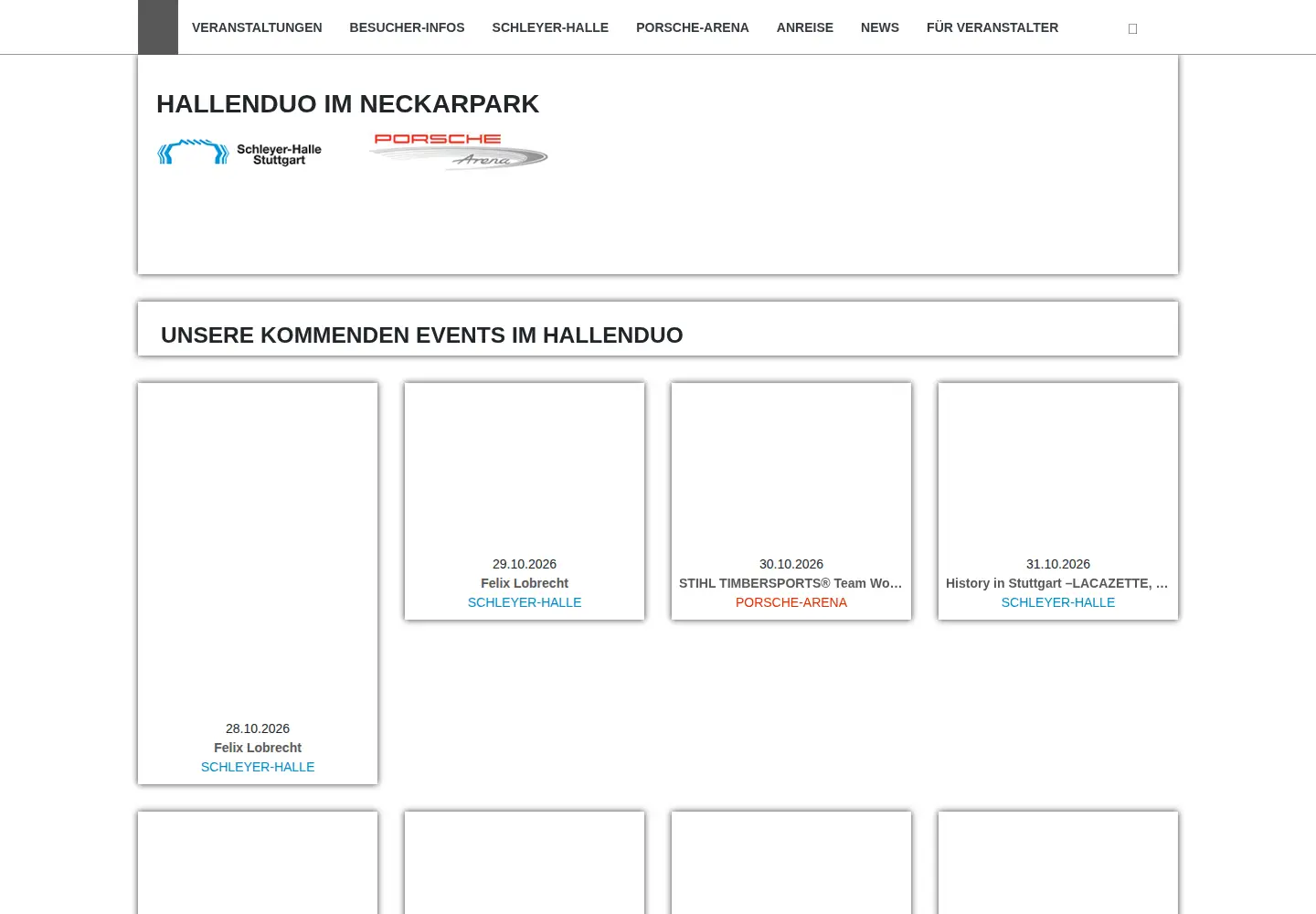 Screenshot of hallenduo.de