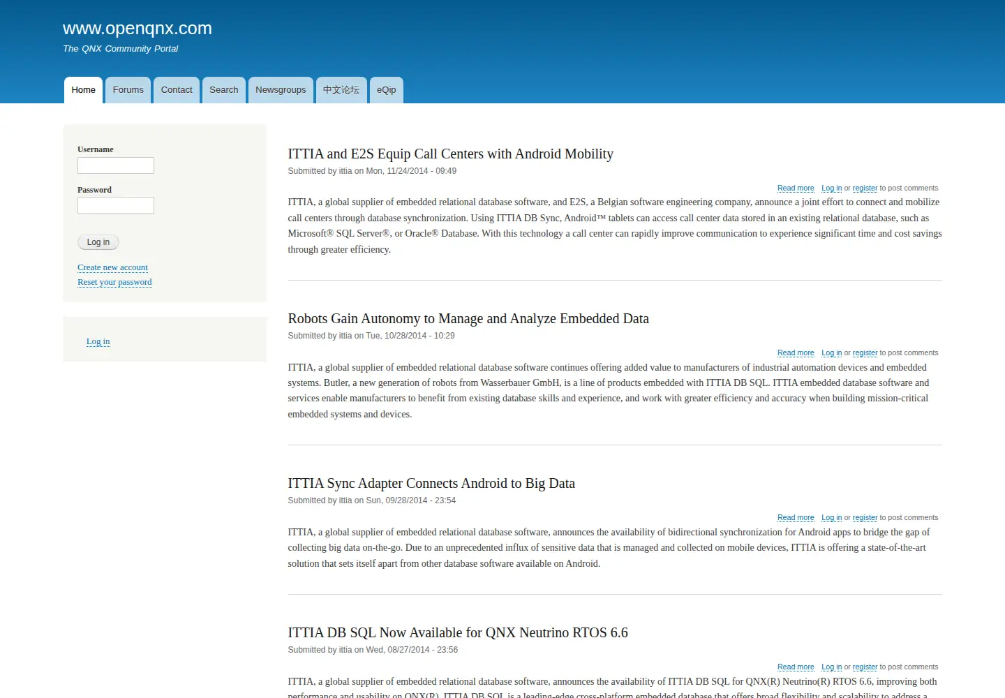 Screenshot of openqnx.com