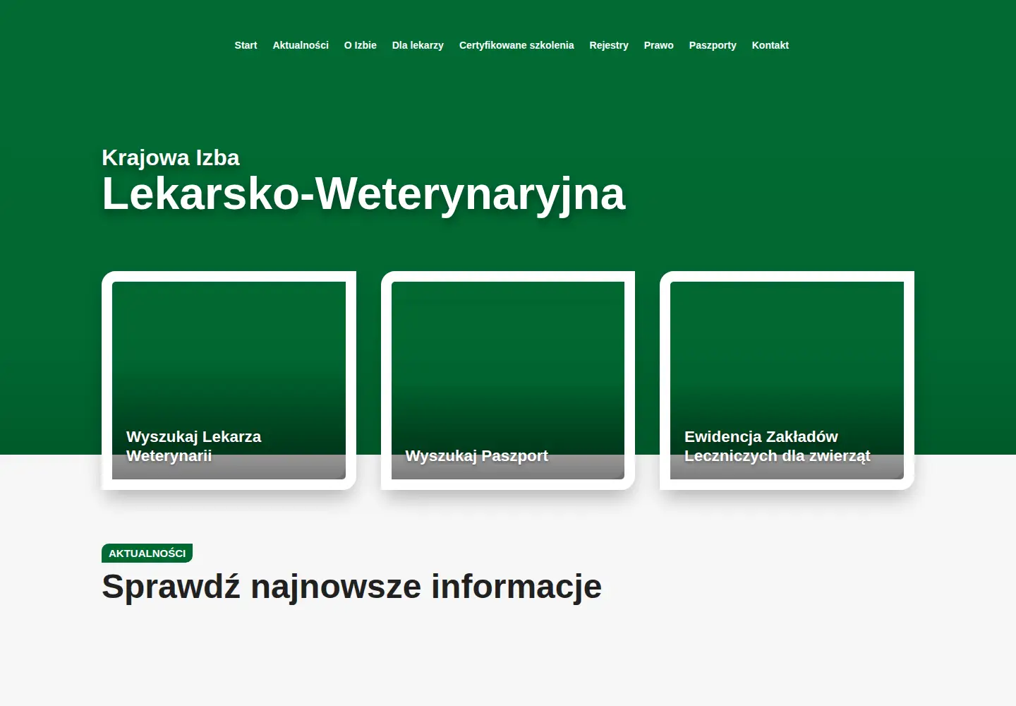 Screenshot of vetpol.org.pl