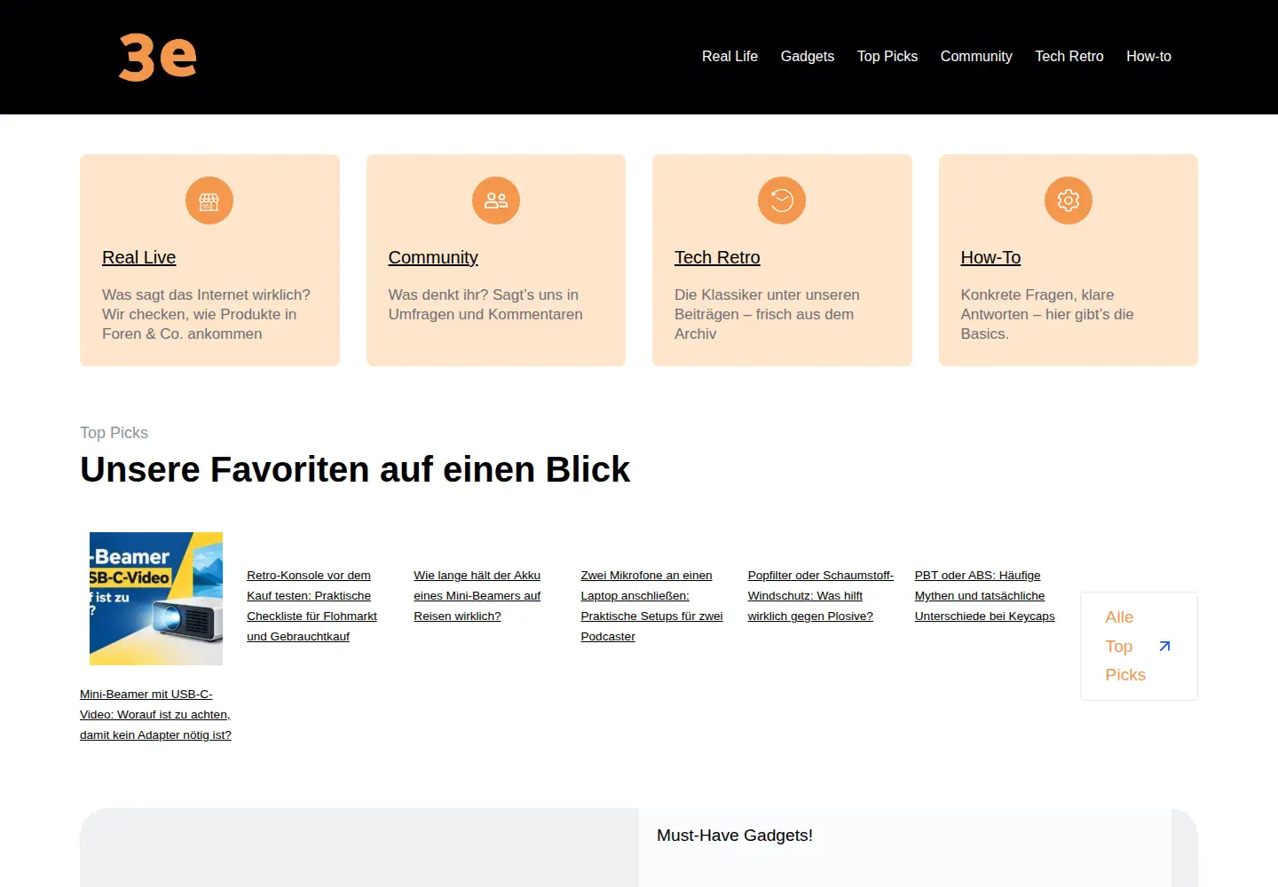 Captured homepage of eeepcnews.de in the current scan
