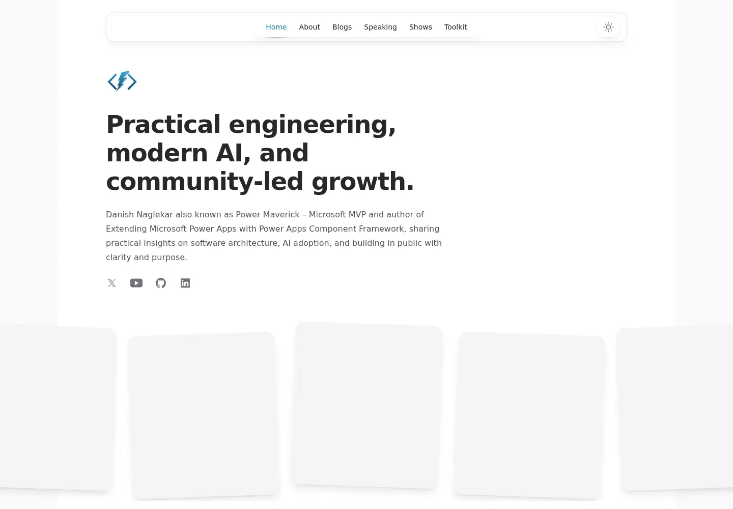 Screenshot of powermaverick.dev