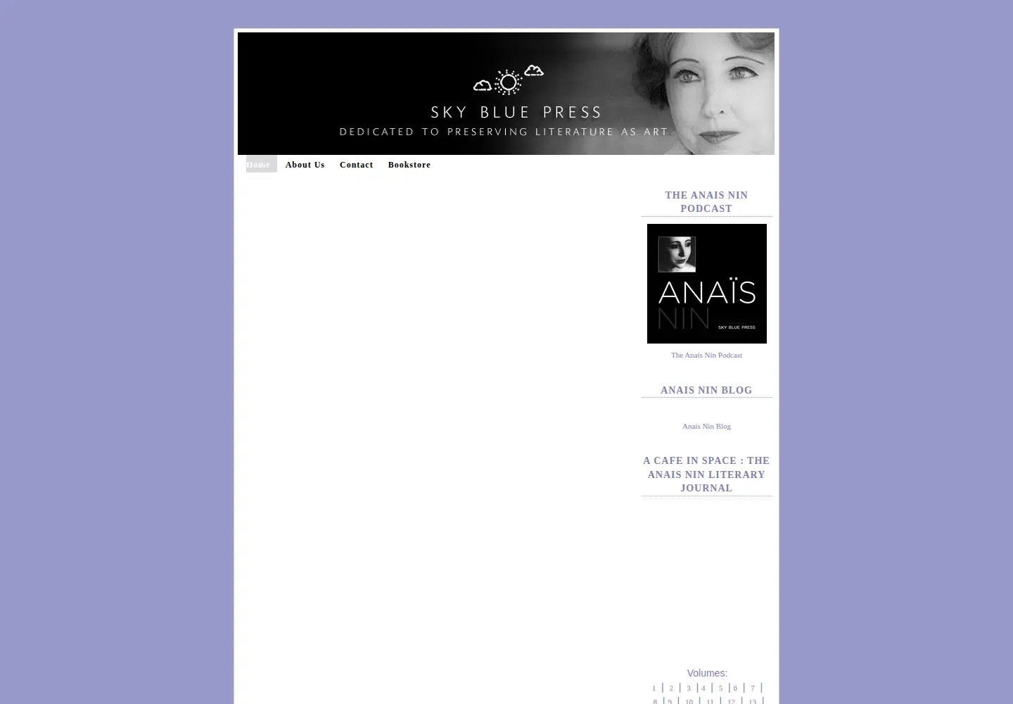 Screenshot of skybluepress.com