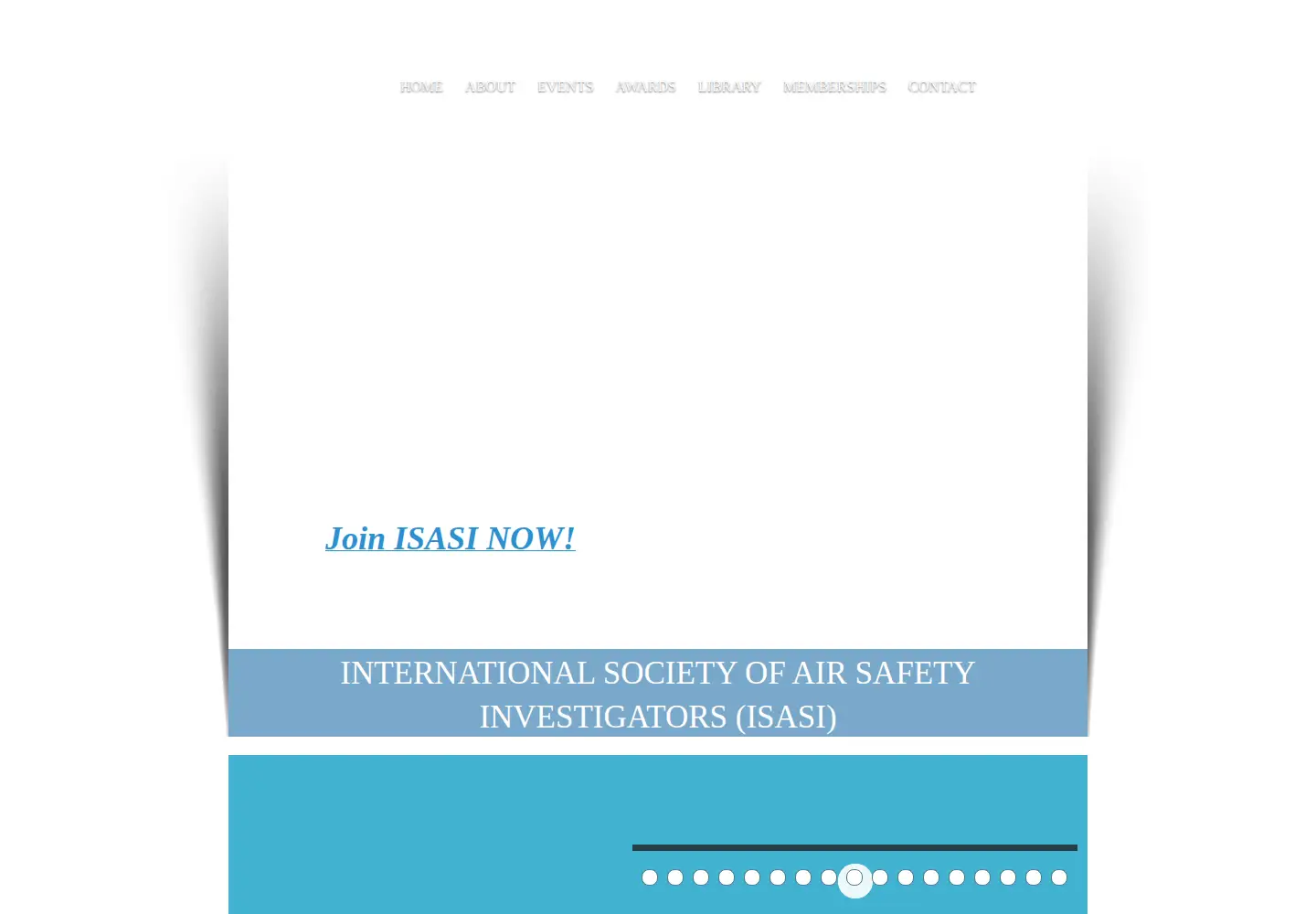 Screenshot of isasi.org