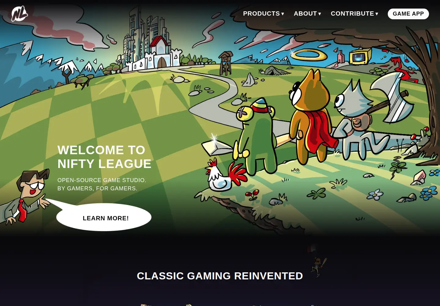 Screenshot of niftyleague.com