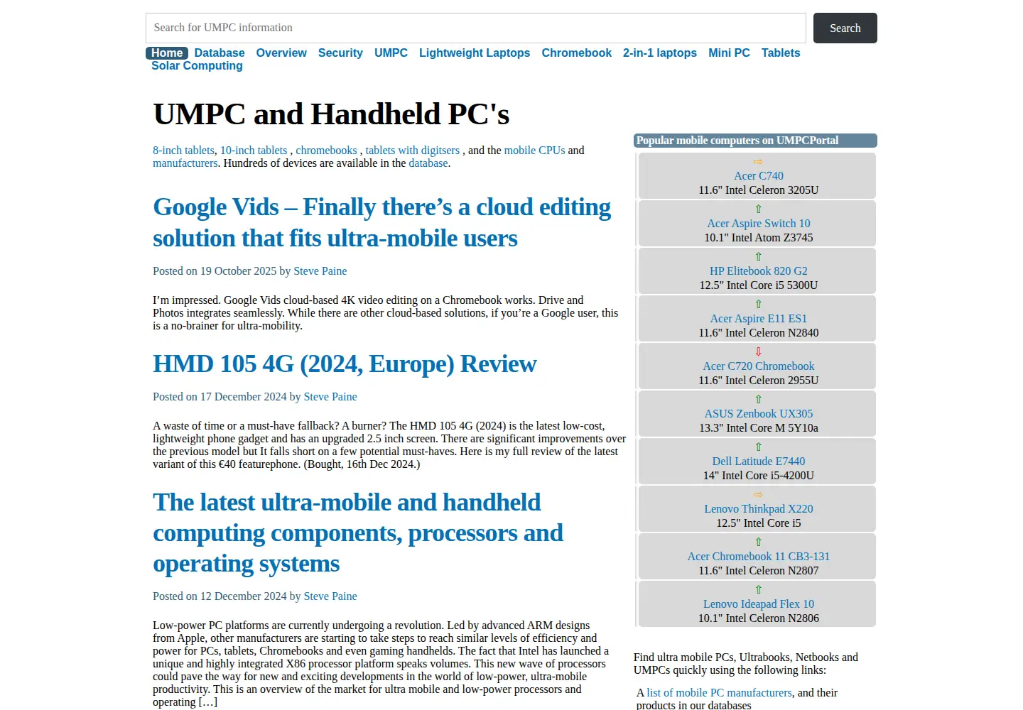 Screenshot of umpcportal.com