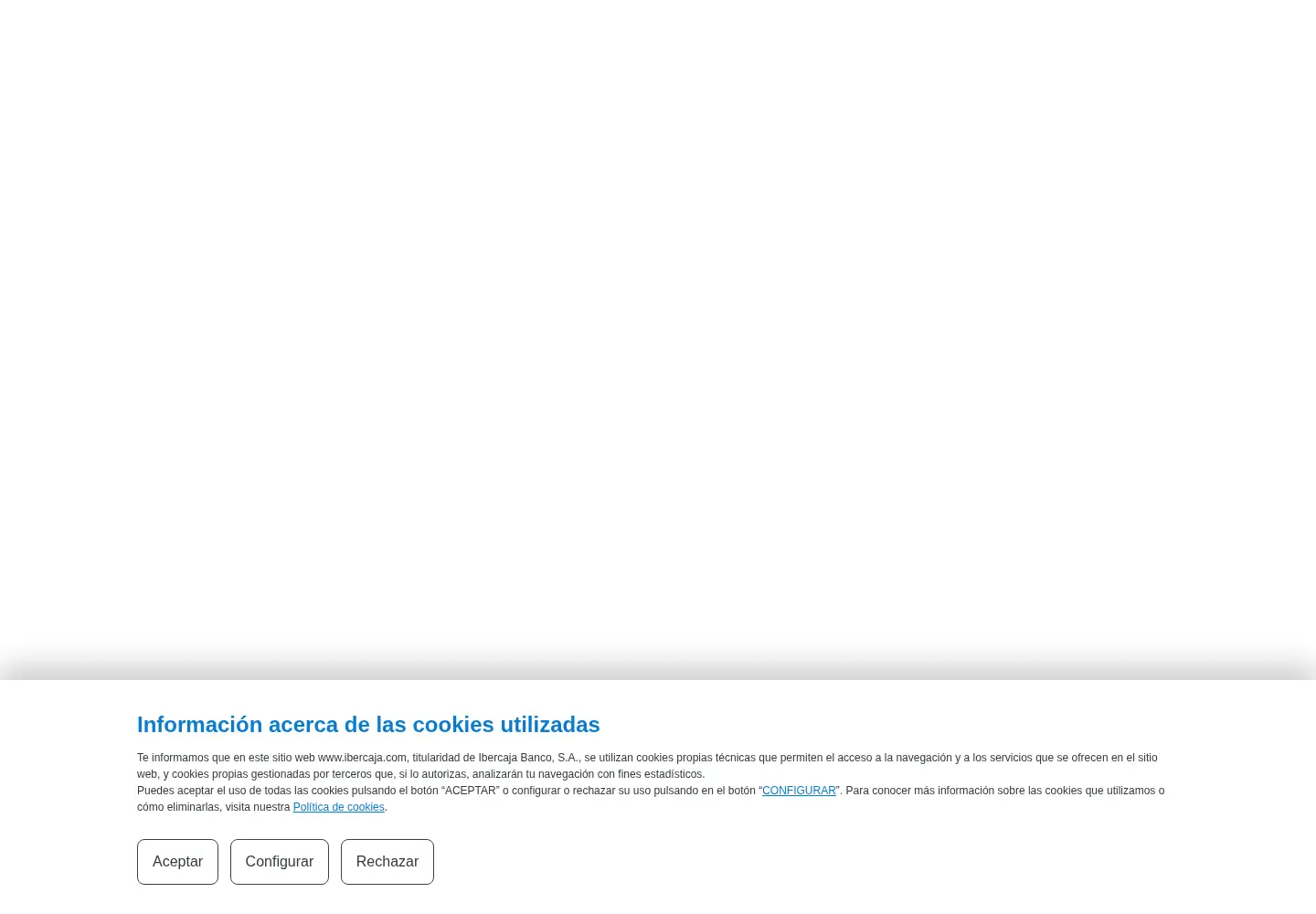 Screenshot of ibercaja.com