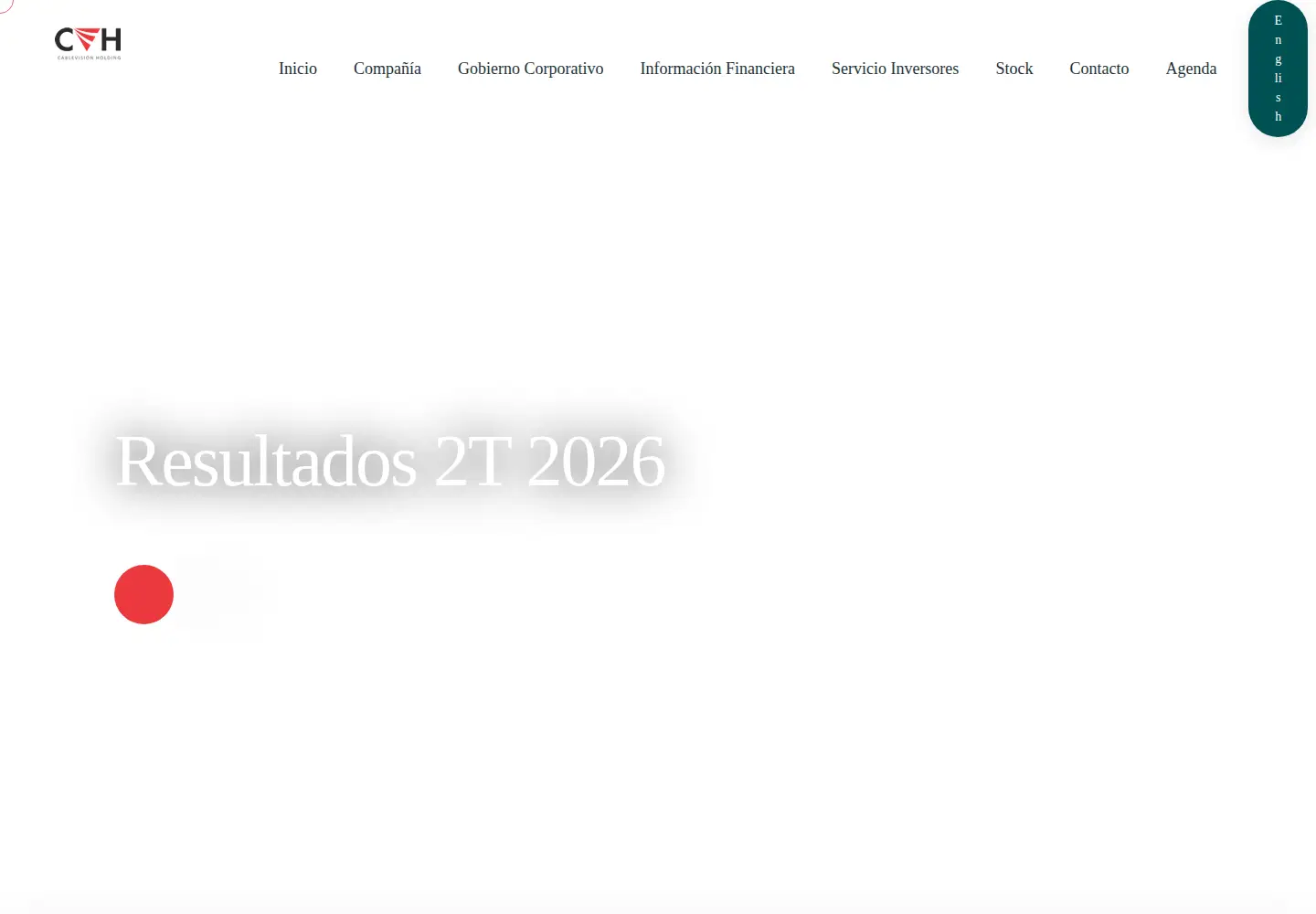 Screenshot of cablevisionholding.com
