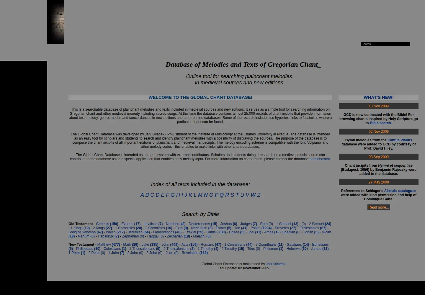 Screenshot of globalchant.org