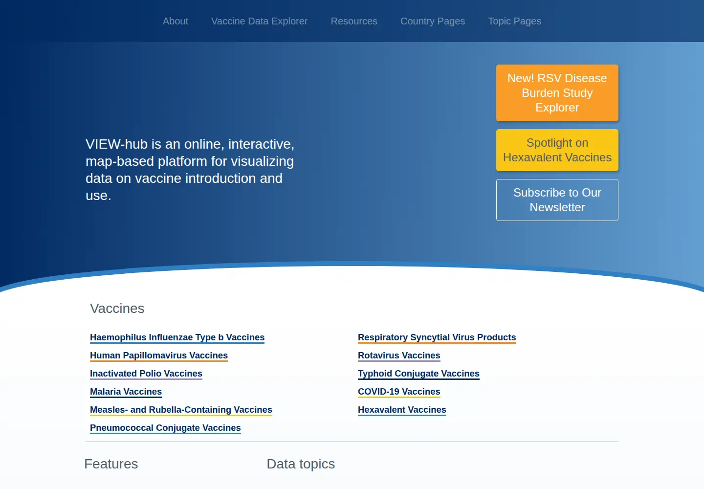 Screenshot of view-hub.org