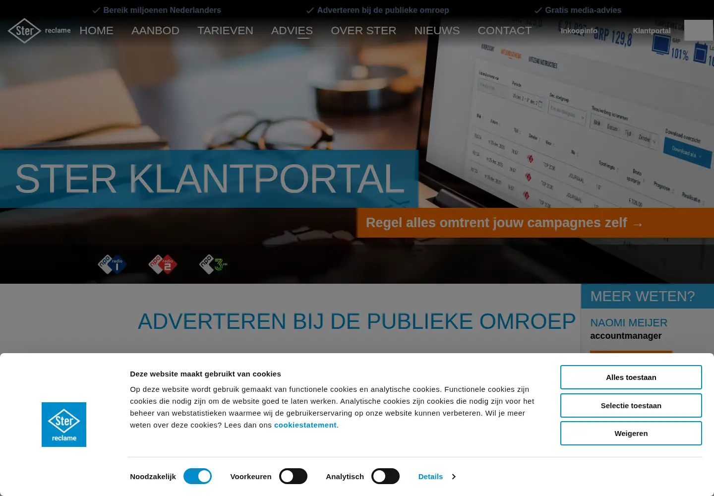 Screenshot of ster.nl