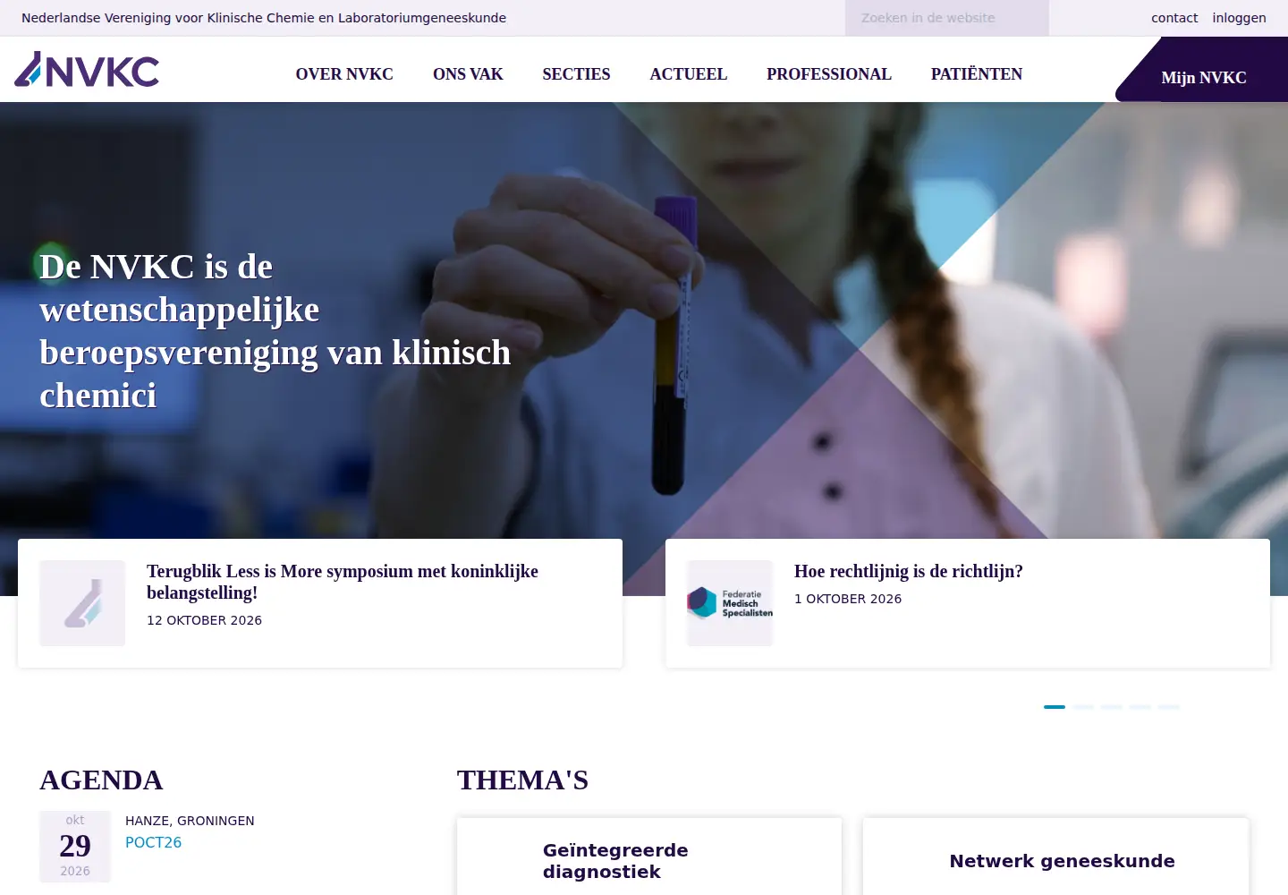 Screenshot of nvkc.nl