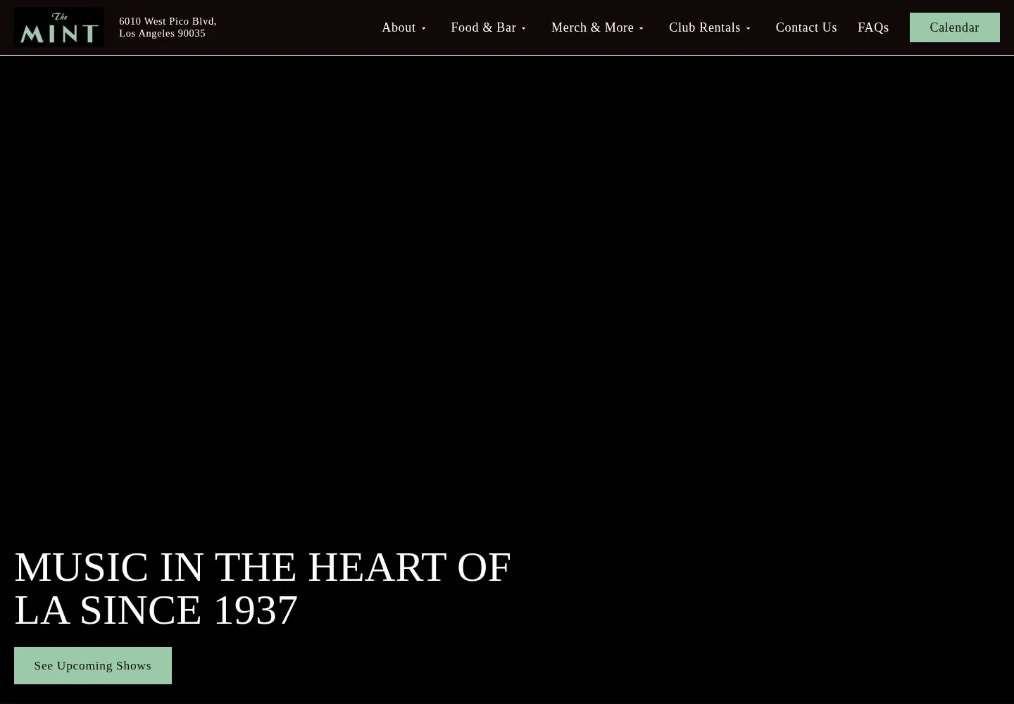 Captured homepage of themintla.com in the current scan