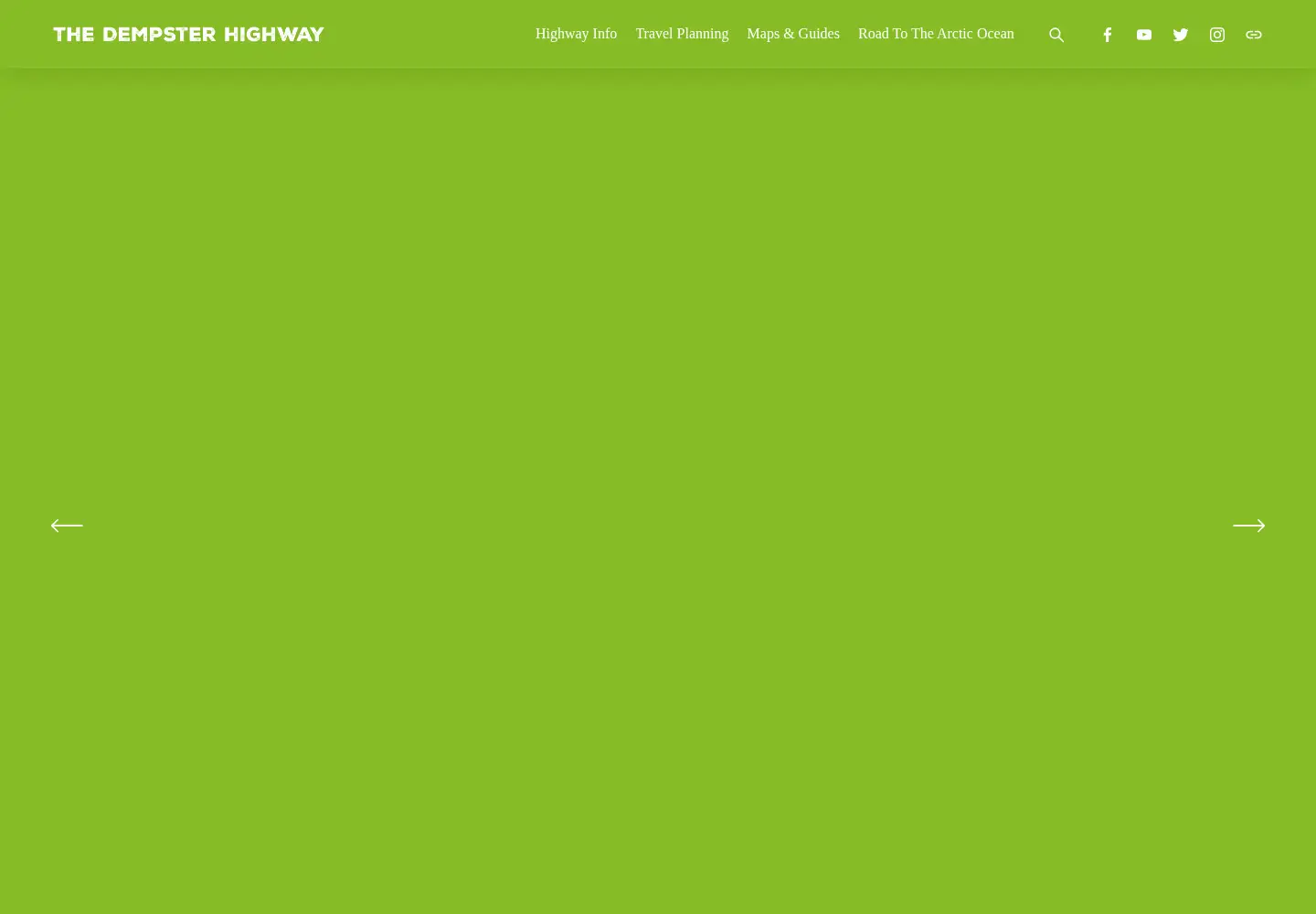 Captured homepage of dempsterhighway.com in the current scan
