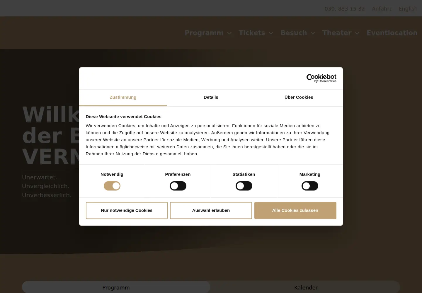Screenshot of bar-jeder-vernunft.de