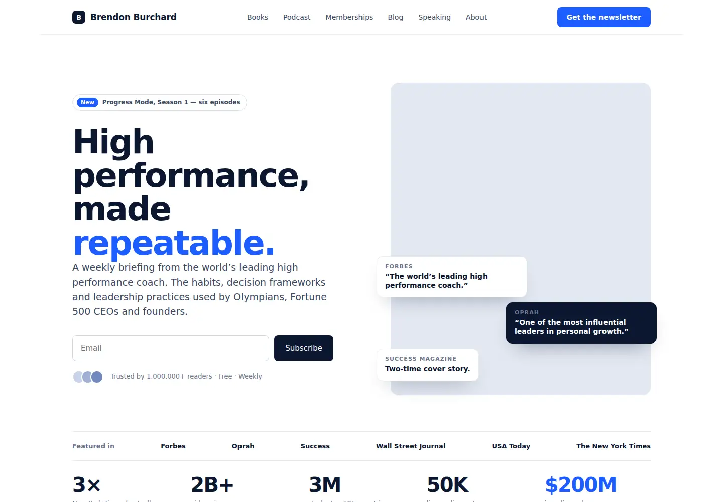Screenshot of brendon.com