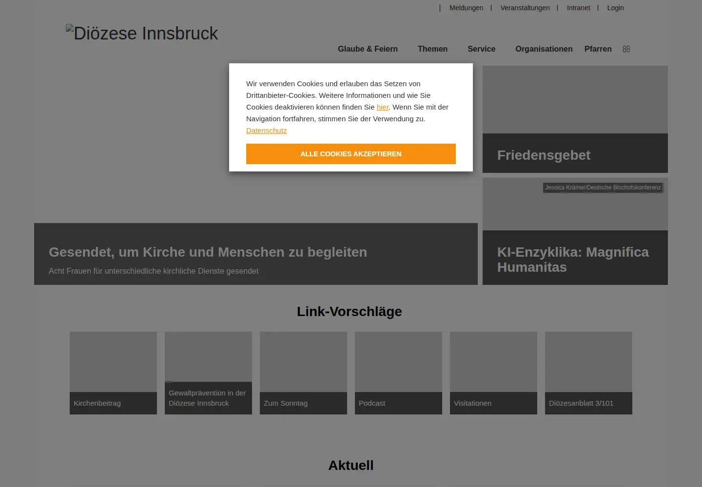 Screenshot of dibk.at