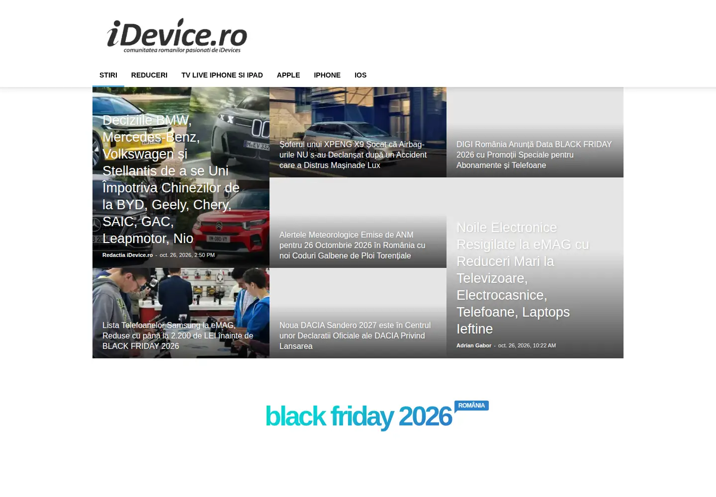 Screenshot of idevice.ro