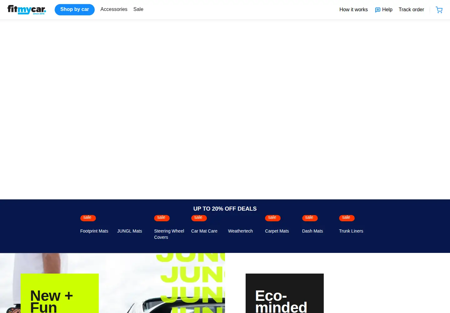 Captured homepage of fitmycar.com in the current scan