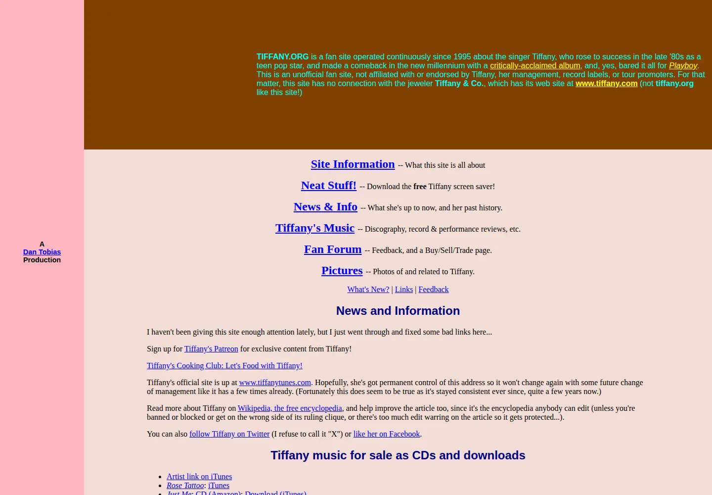 Screenshot of tiffany.org