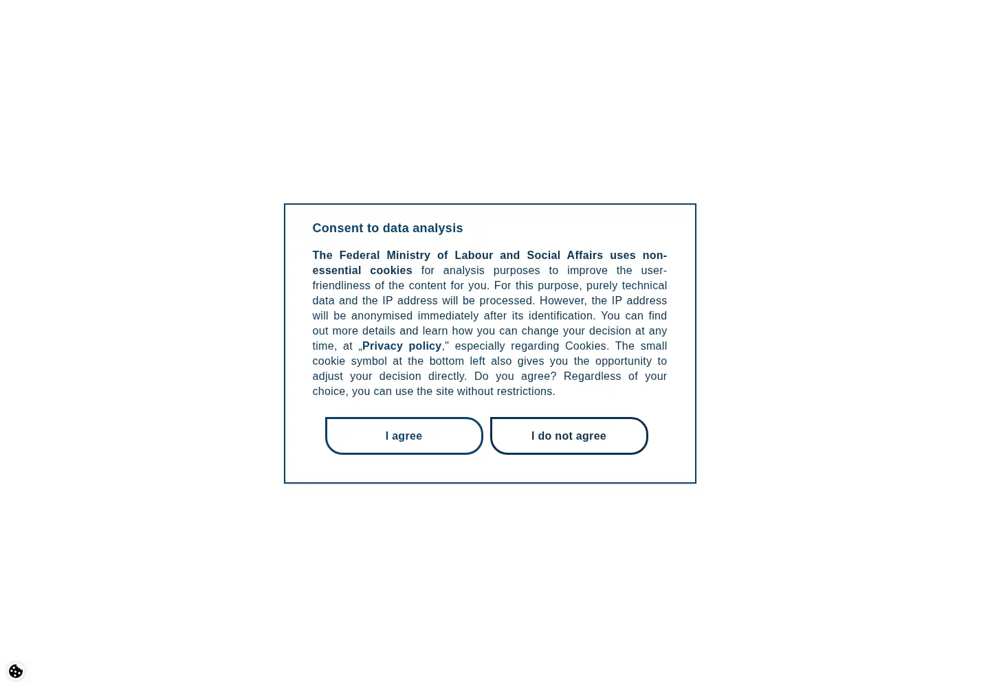 Screenshot of bmas.de