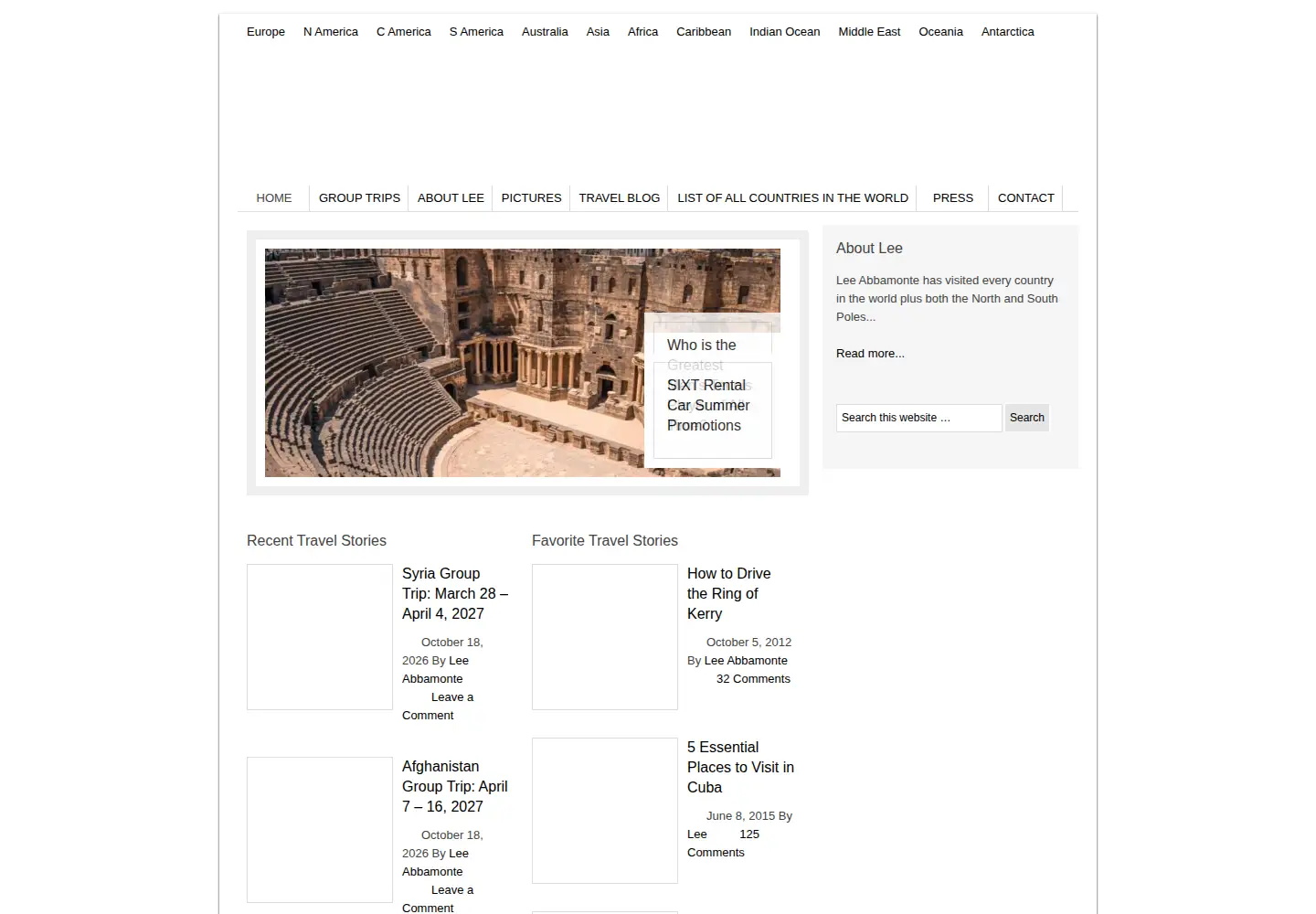 Screenshot of leeabbamonte.com