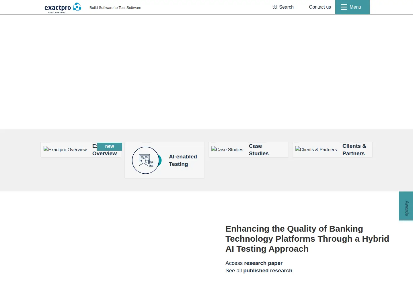 Screenshot of exactpro.com