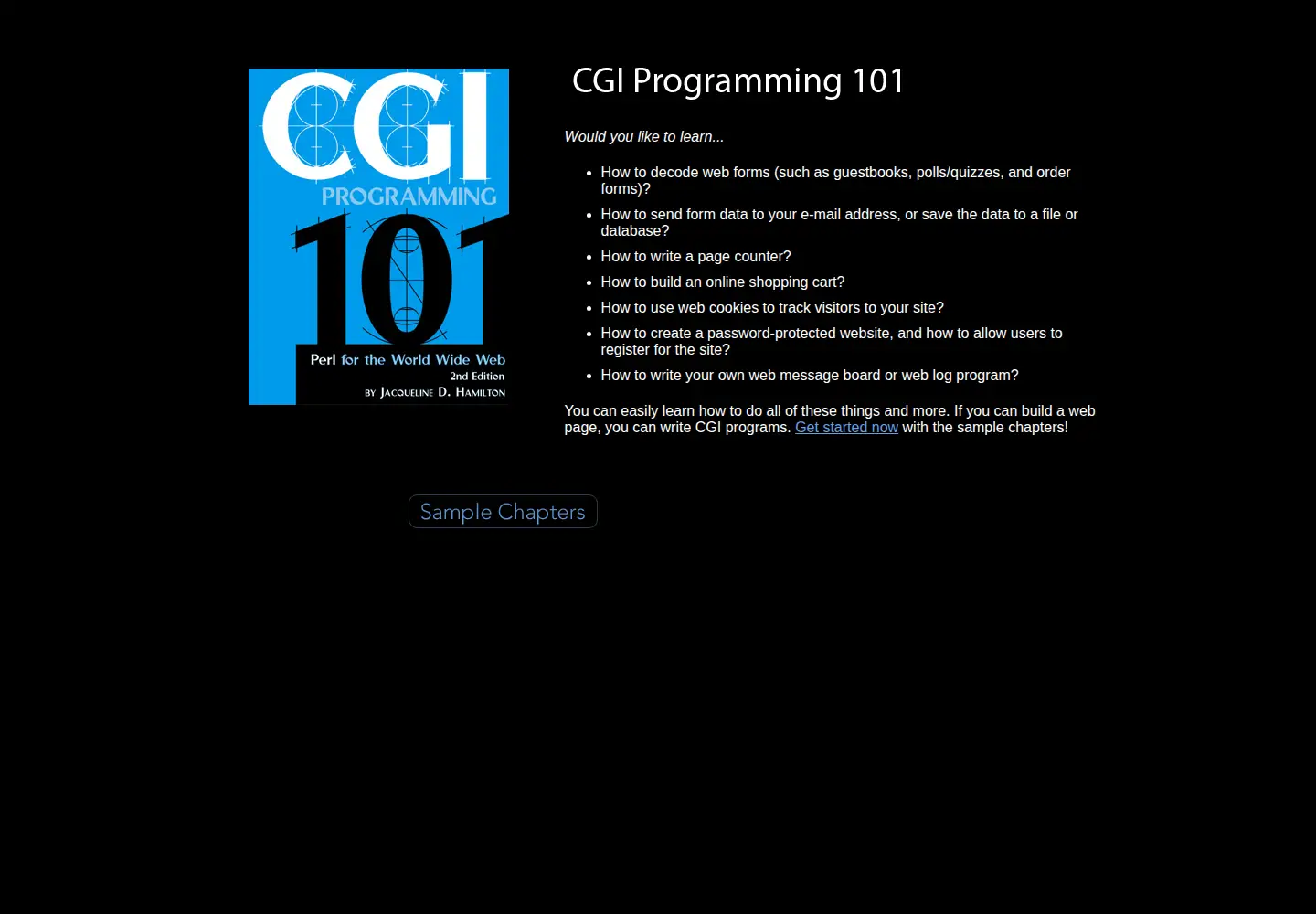 Screenshot of cgi101.com