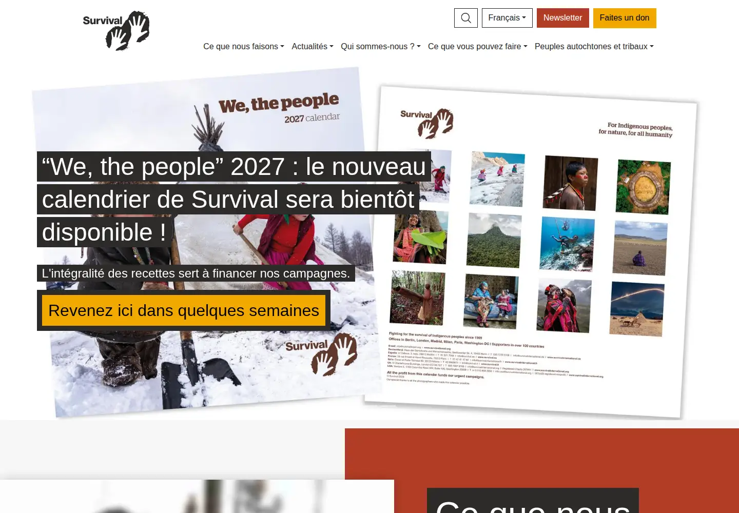 Screenshot of survivalfrance.org