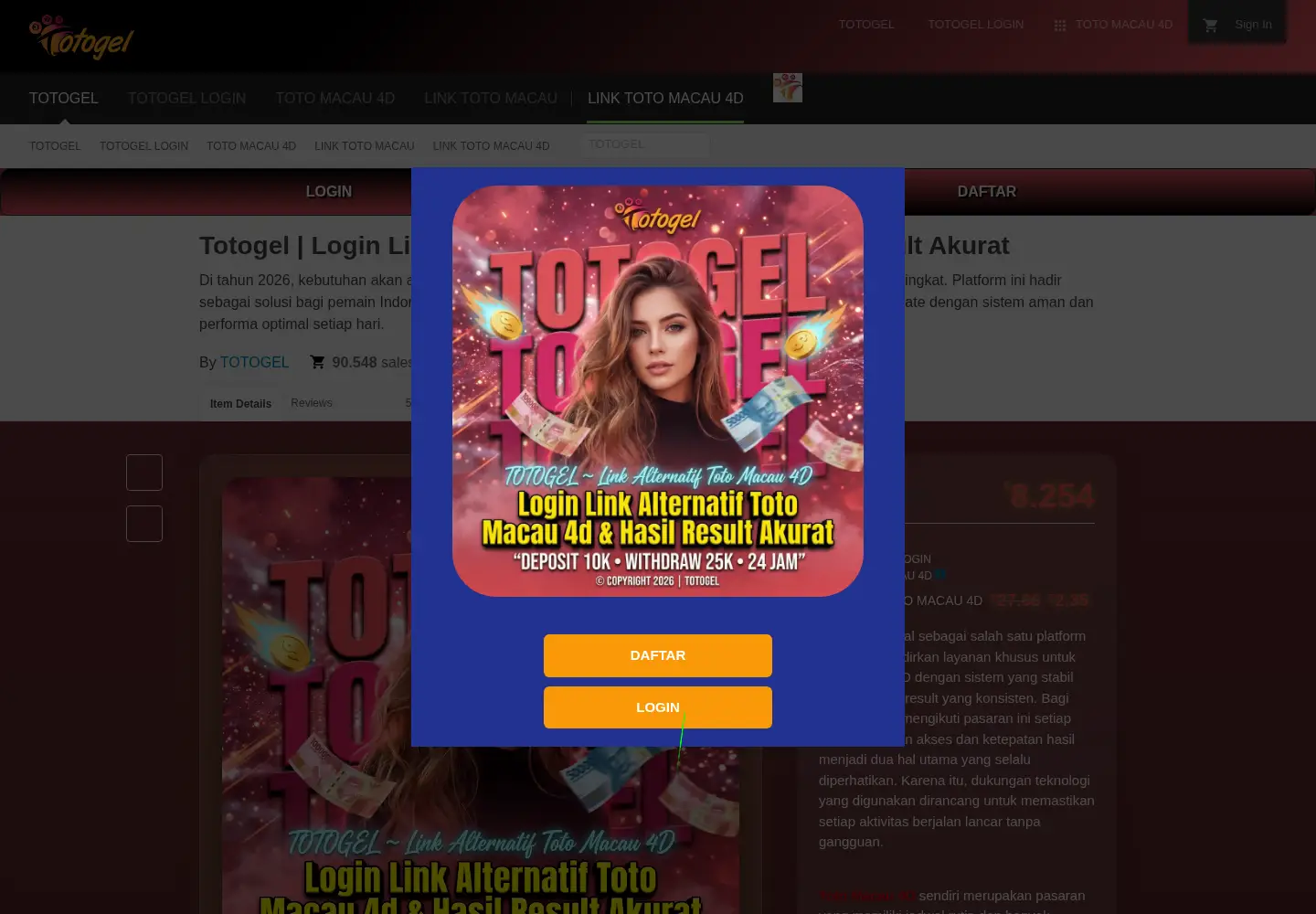 Screenshot of artistavista.com