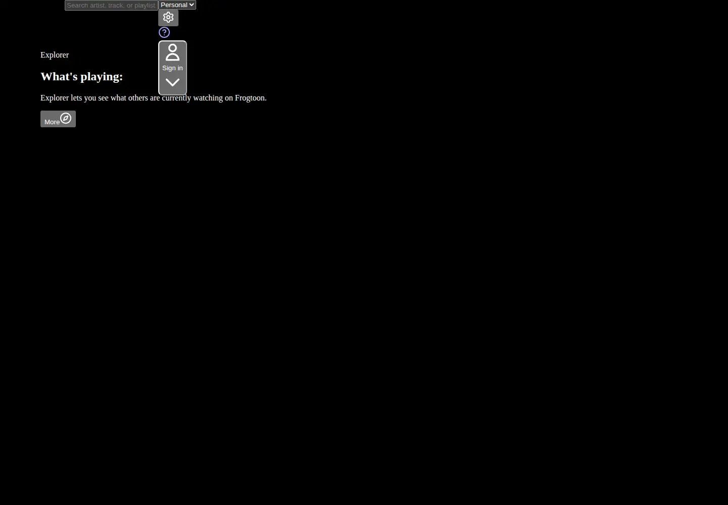 Screenshot of frogtoon.com