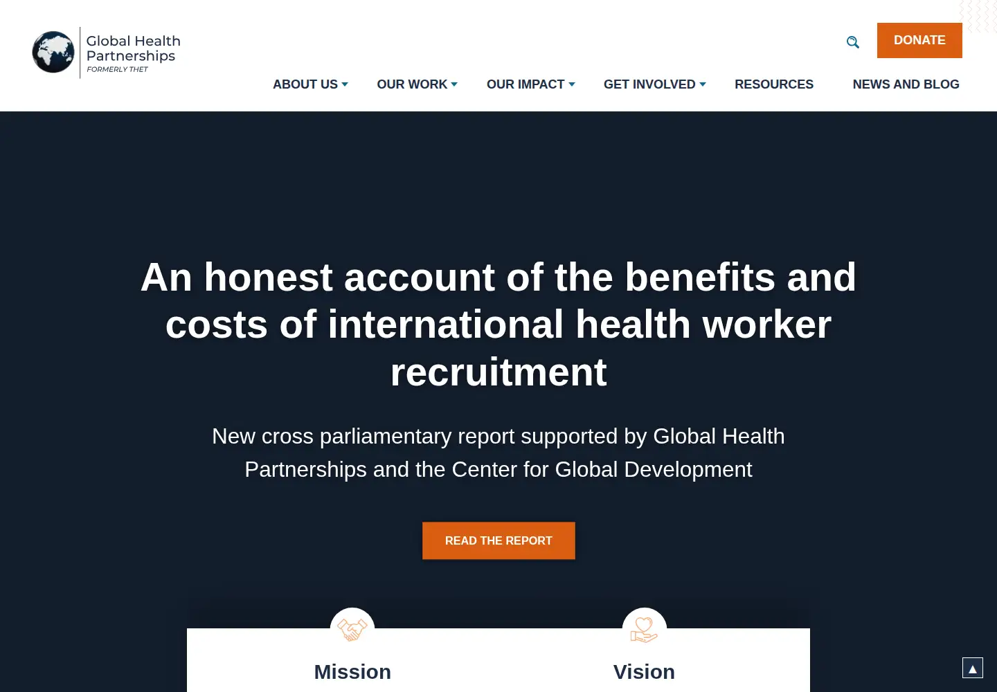 Screenshot of thet.org