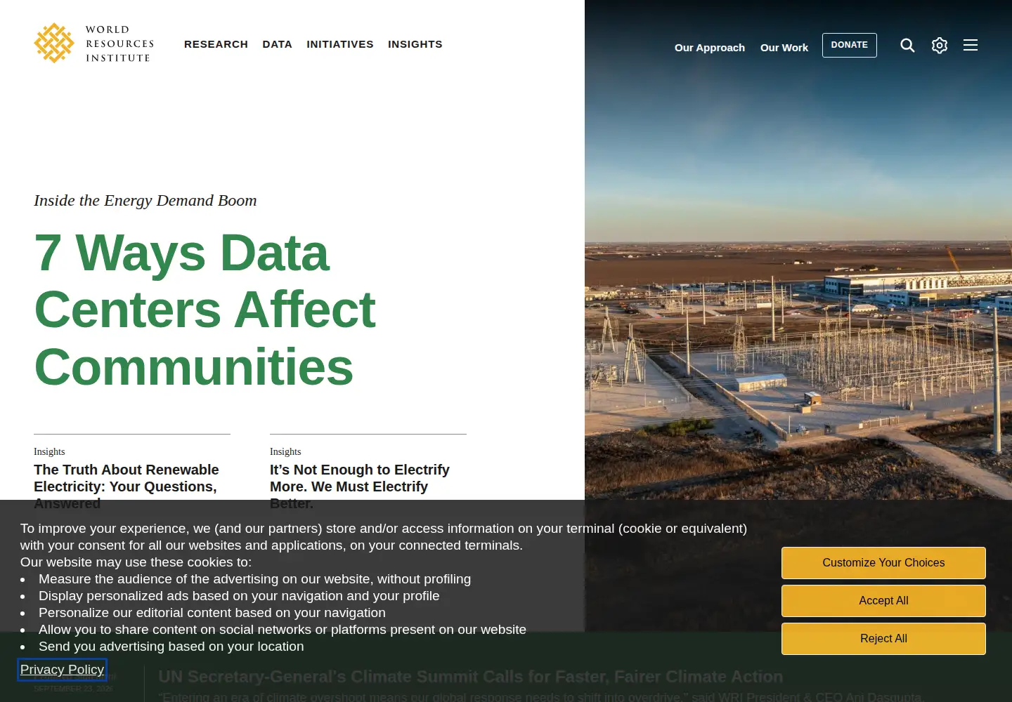 Screenshot of wri.org