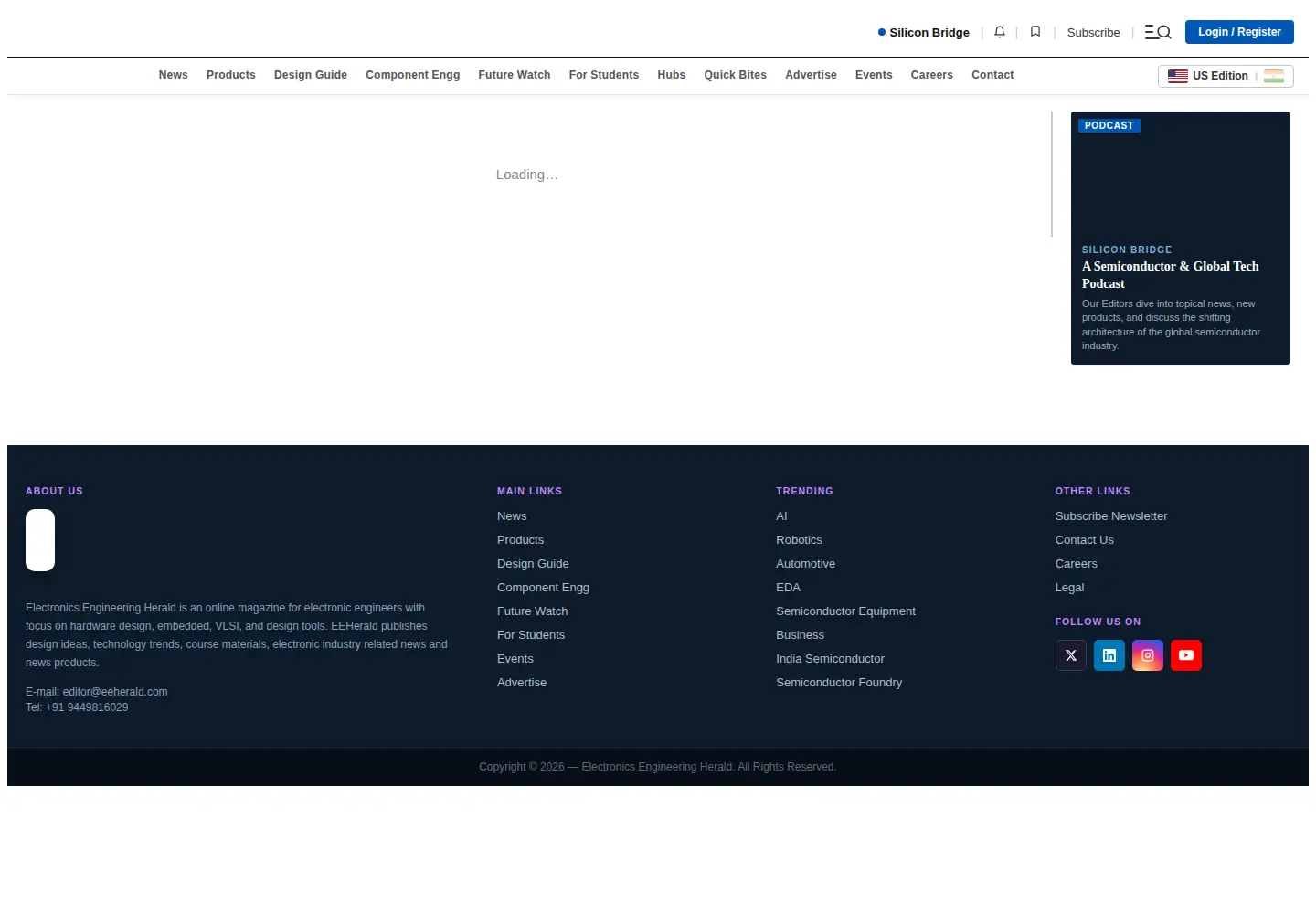 Screenshot of eeherald.com