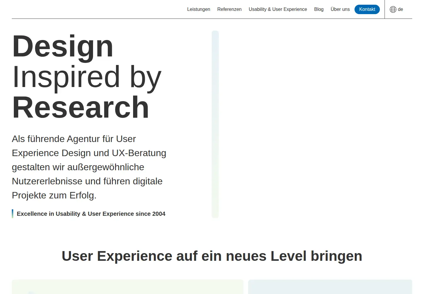 Screenshot of usability.de