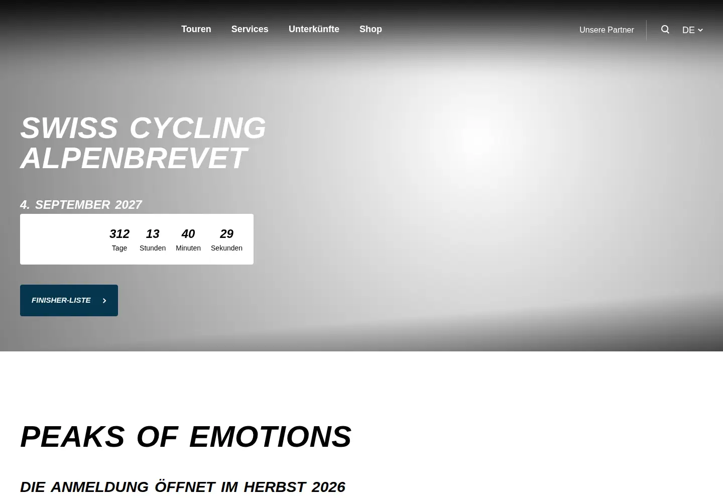 Screenshot of alpenbrevet.ch