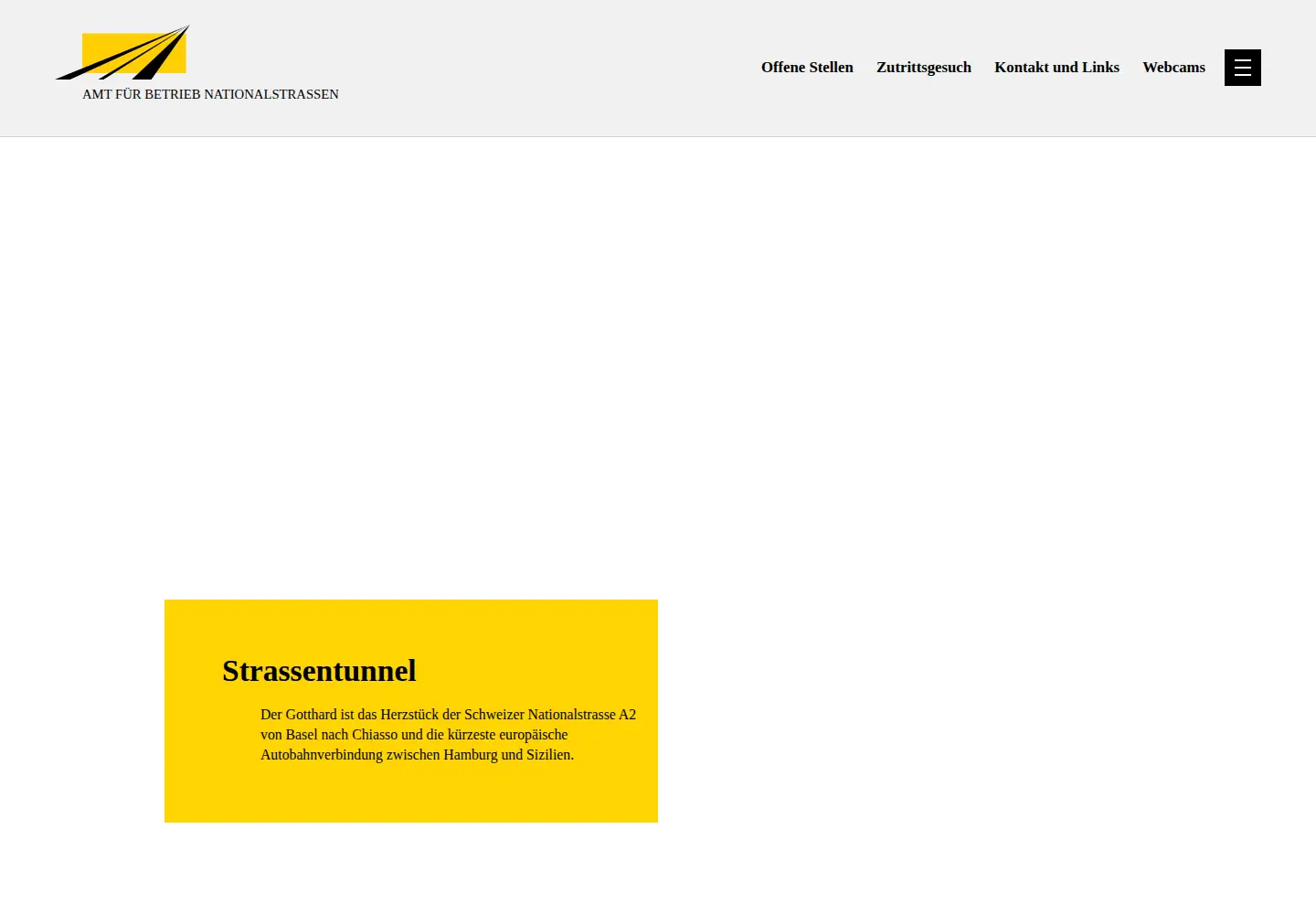 Screenshot of gotthard-strassentunnel.ch
