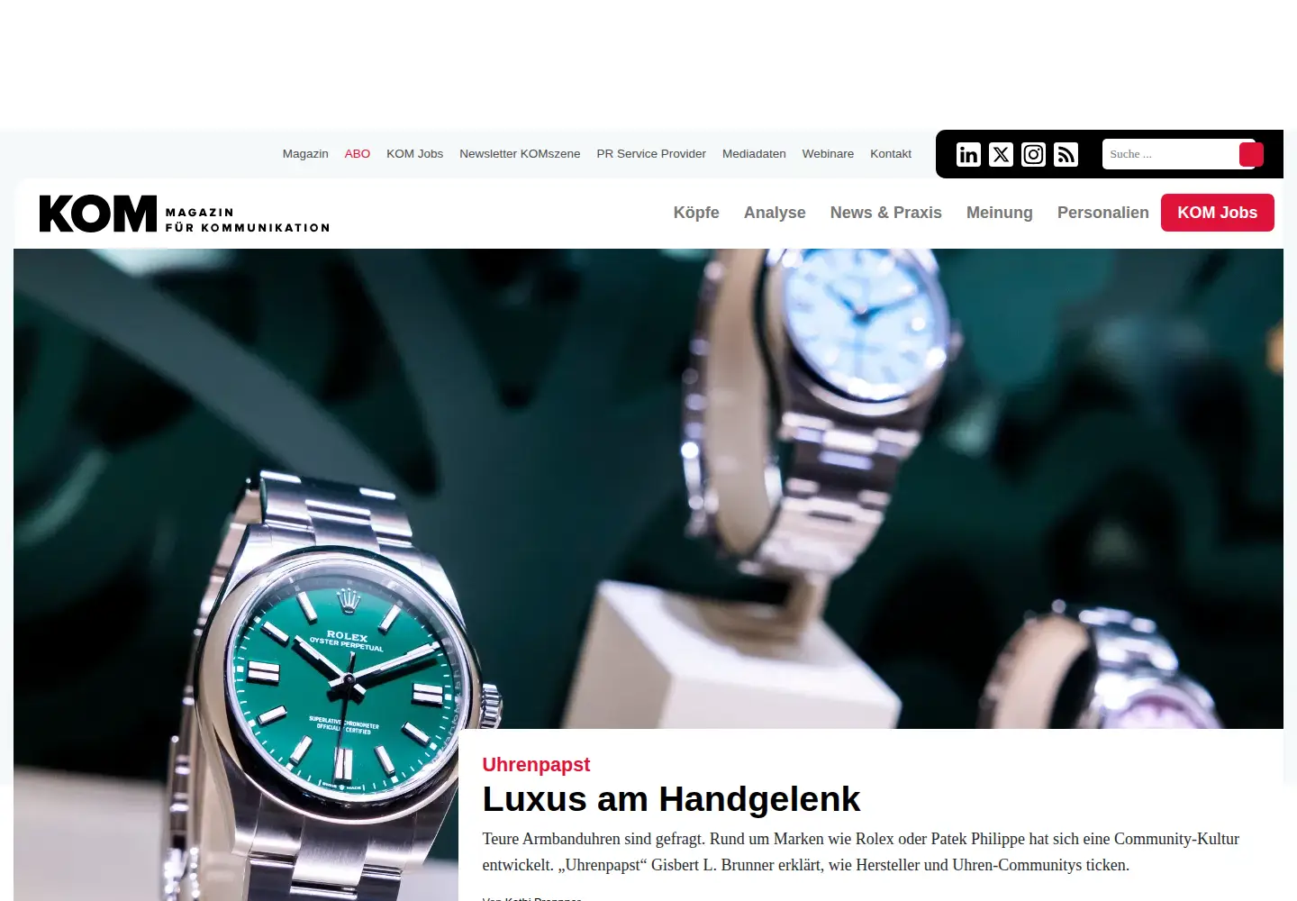 Screenshot of pressesprecher.com