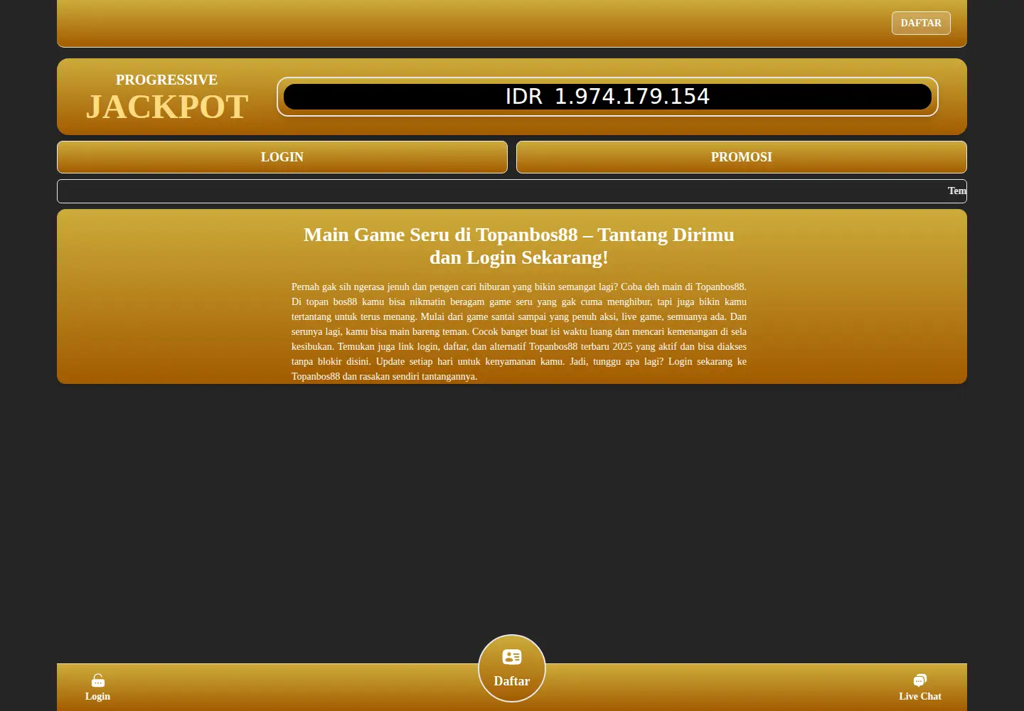 Captured homepage of lyricsmotion.com in the current scan