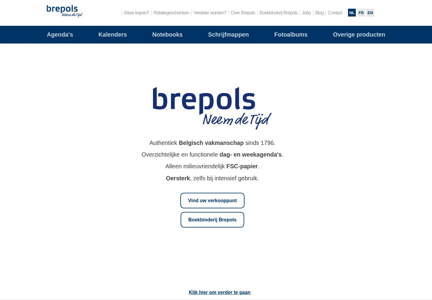 Screenshot of brepols.com