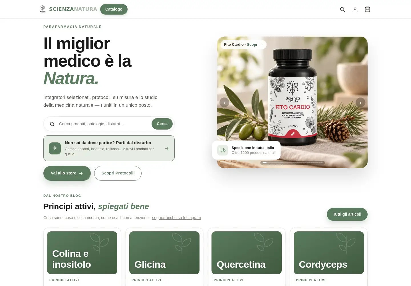 Screenshot of scienzanatura.it