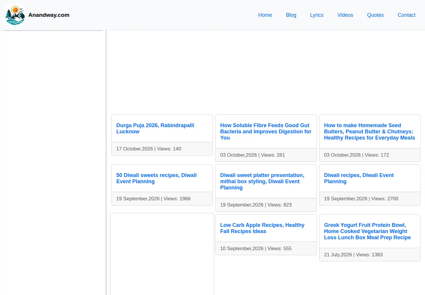 Screenshot of anandway.com