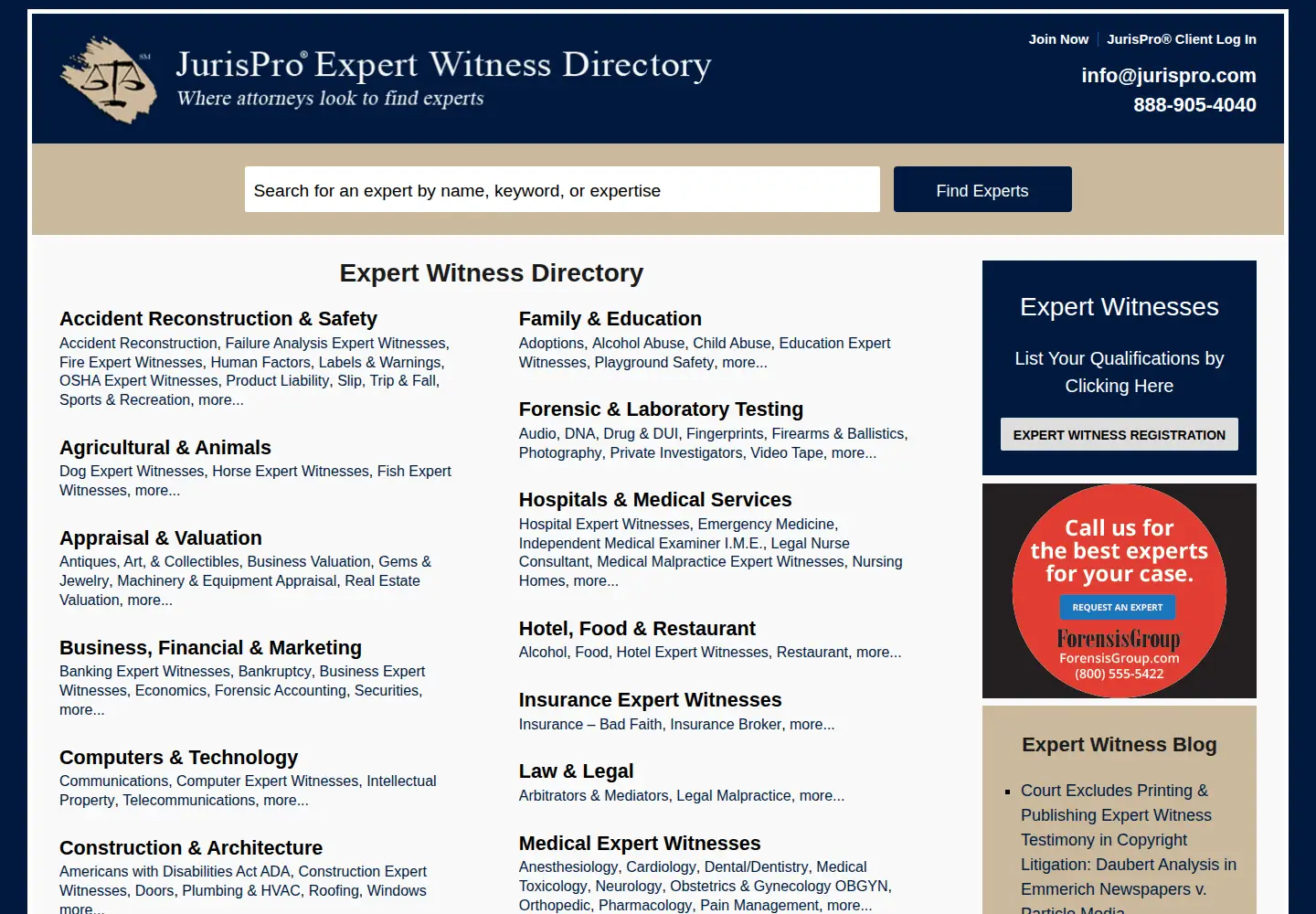 Screenshot of jurispro.com
