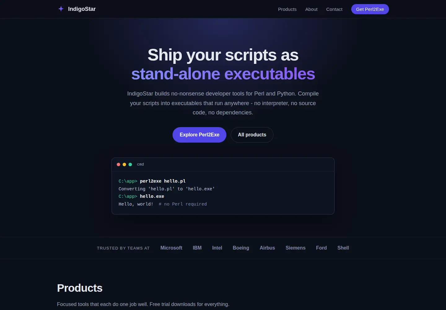 Captured homepage of indigostar.com in the current scan